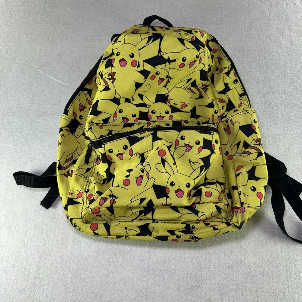 Pokémon Pikachu‎ Backpack Yellow Two Pocket 16'